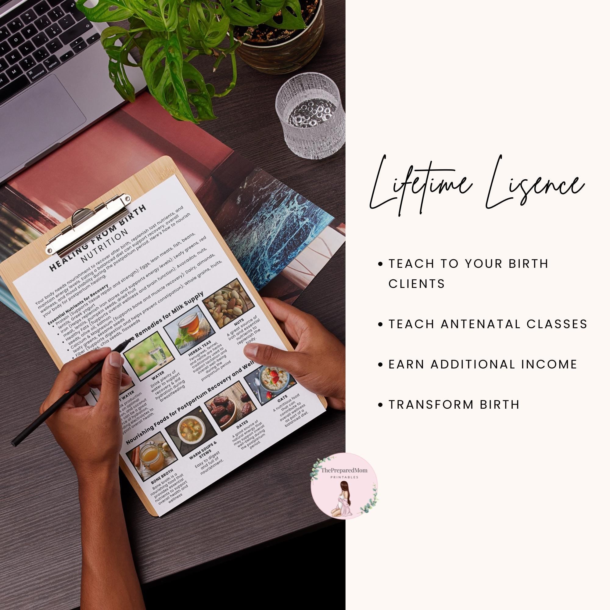 Ultimate Postpartum Recovery Guide, Printable Doula Handouts, Postnatal Prep Guide, Prenatal Preparation, Antenatal Class Teaching Materials