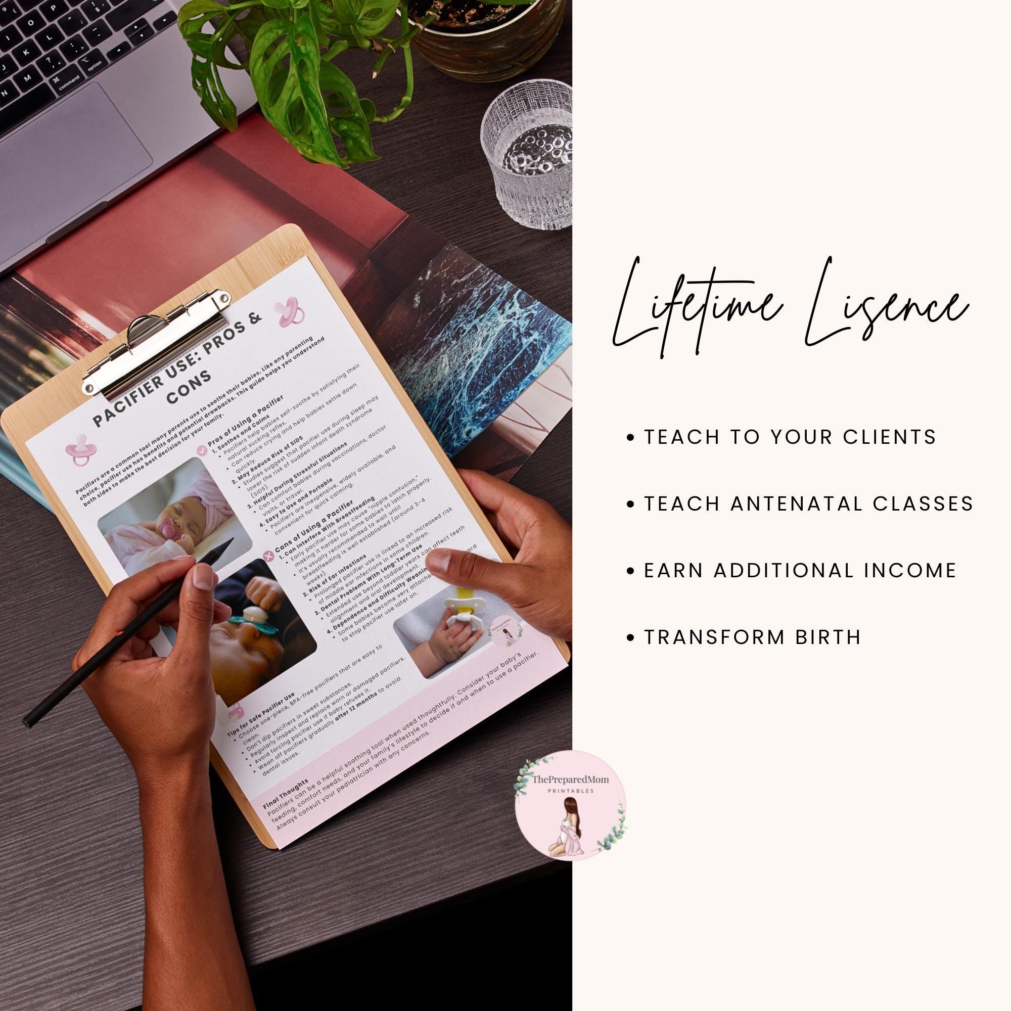 Newborn Care Guide, Newborn Care Training Manual, Editable Doula Handouts, Antenatal Class Teaching Materials, Postpartum Education Course