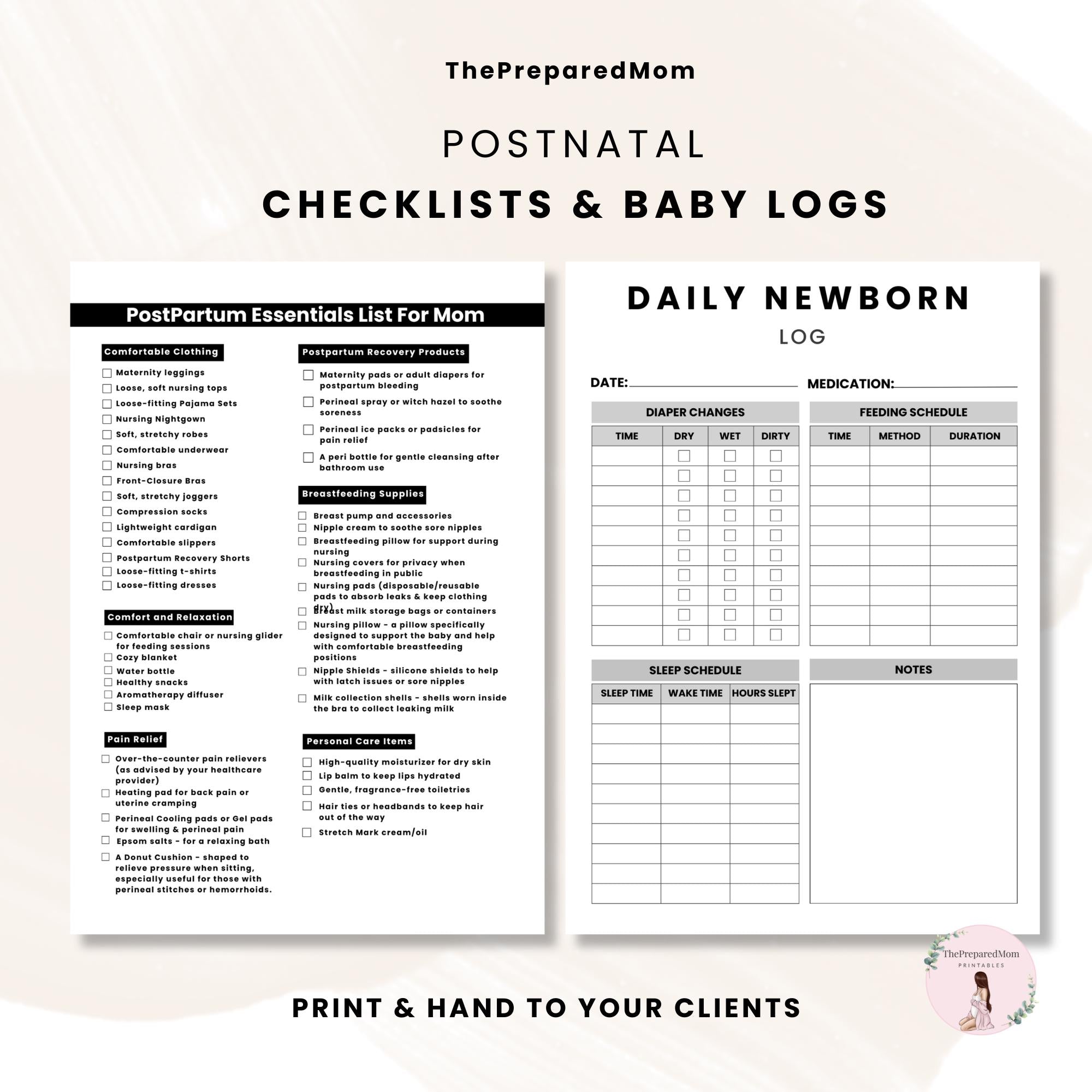 Ultimate Postpartum Recovery Guide, Printable Doula Handouts, Postnatal Prep Guide, Prenatal Preparation, Antenatal Class Teaching Materials