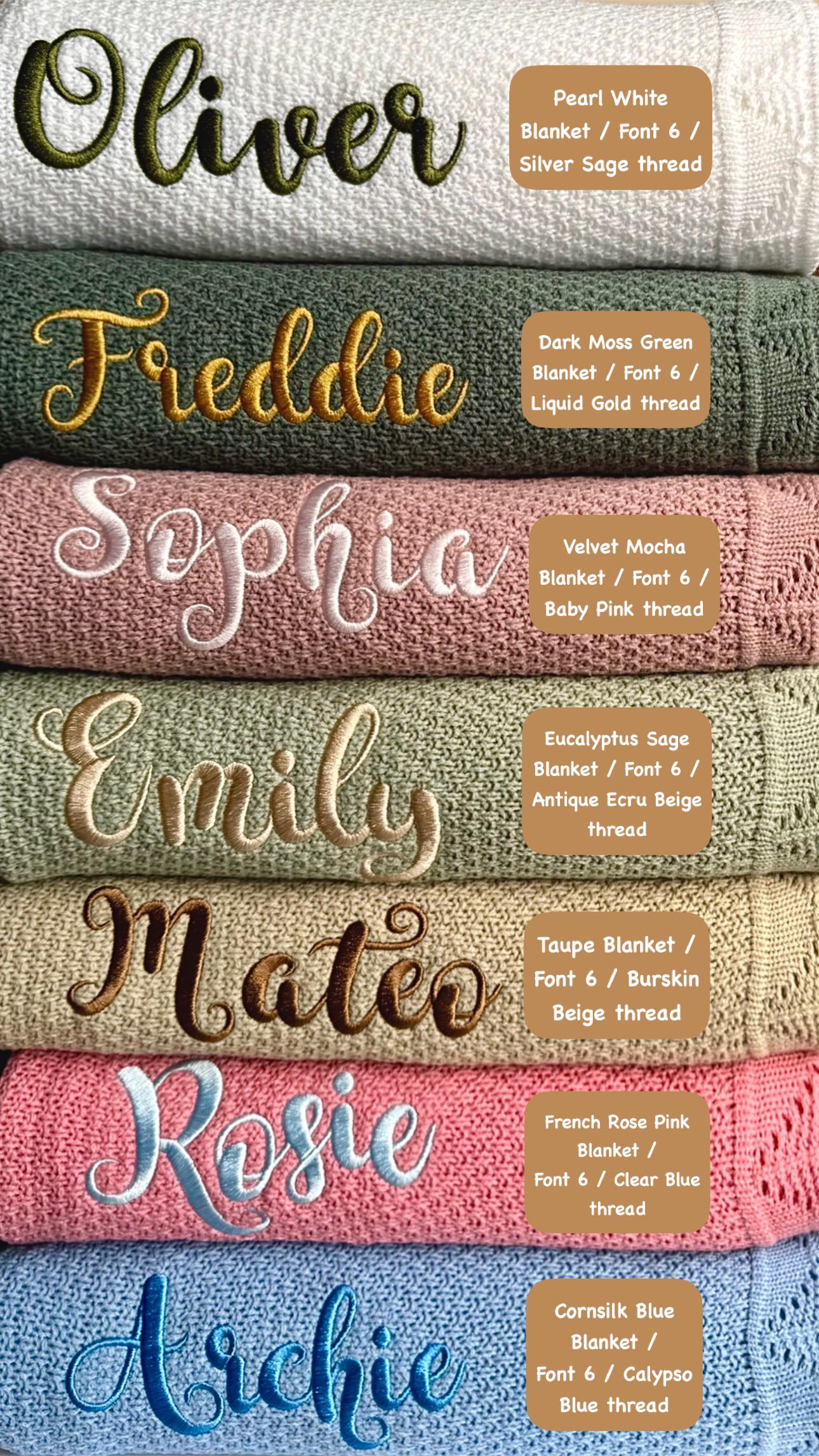 Personalized Baby Blanket Soft Knit Custom Baby Name Blanket Baby Shower Gift Newborn Blanket Keepsake Gift for Baby